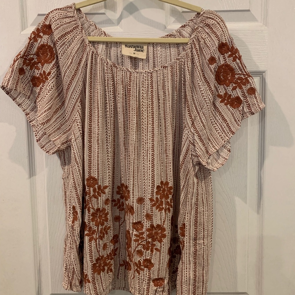 Beautiful Savanna Jane Embroidered Top